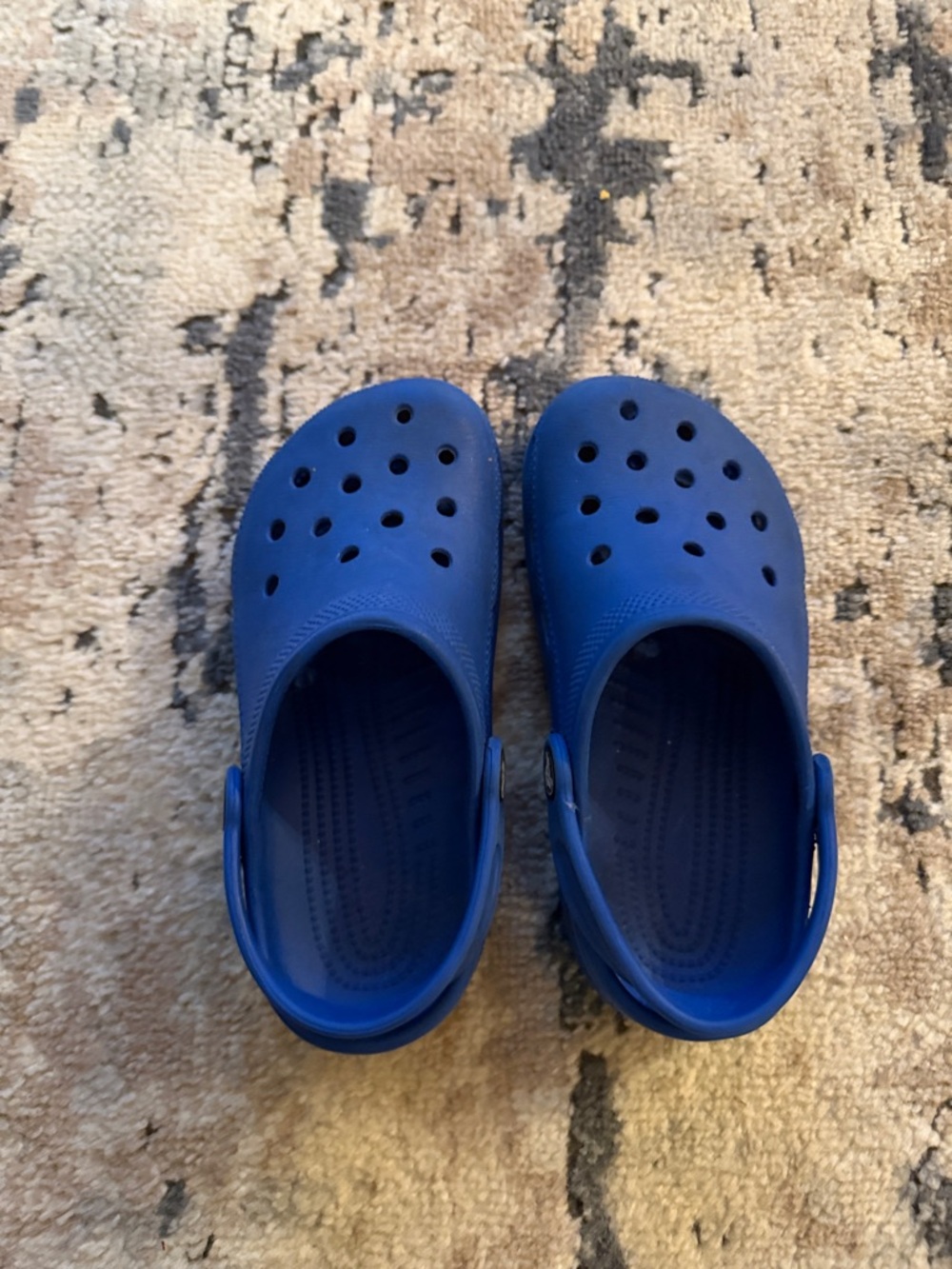 Kids Blue CROCS Clog Sandals - Comfortable Slip-On Shoes size J1